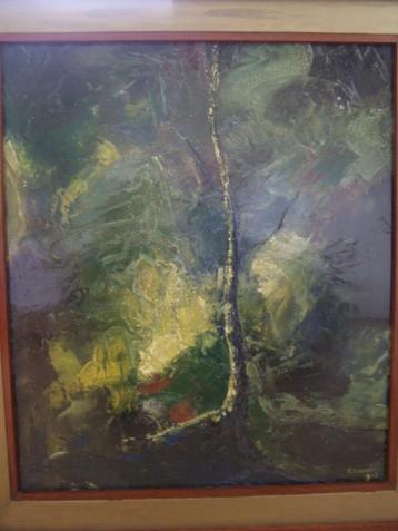 Org. olieverfschilderij van kunstschilder P.J. Lucas, 1965 beschikbaar voor biedingen