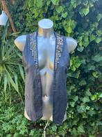 Prachtig donkerblauw gilet LEER  van DNA mt. 2zgan, Kleding | Dames, Bodywarmers, DNA, Ophalen of Verzenden, Zo goed als nieuw