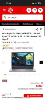 Nieuw in doos, Acer laptop, Computers en Software, Windows Laptops, Ophalen of Verzenden, Zo goed als nieuw, 15 inch