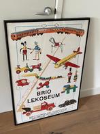 Ingelijste poster Brio Lekoseum Osby speelgoedmuseum, Verzamelen, Posters, Met lijst, Gebruikt, Rechthoekig Staand, Ophalen