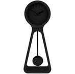 Zuiver - Clock pendulum time - all black, Staande klok, Analoog, Ophalen of Verzenden, Zo goed als nieuw