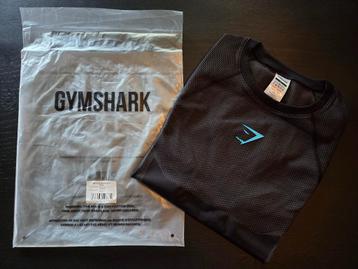 Gymshark Onyx 5.0 Seamless T-Shirt - L - Black/Onyx Grey beschikbaar voor biedingen