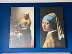 2 canvas doeken in baklijst, Huis en Inrichting, Woonaccessoires | Schilderijen, Tekeningen en Foto's, Ophalen, 75 cm of meer