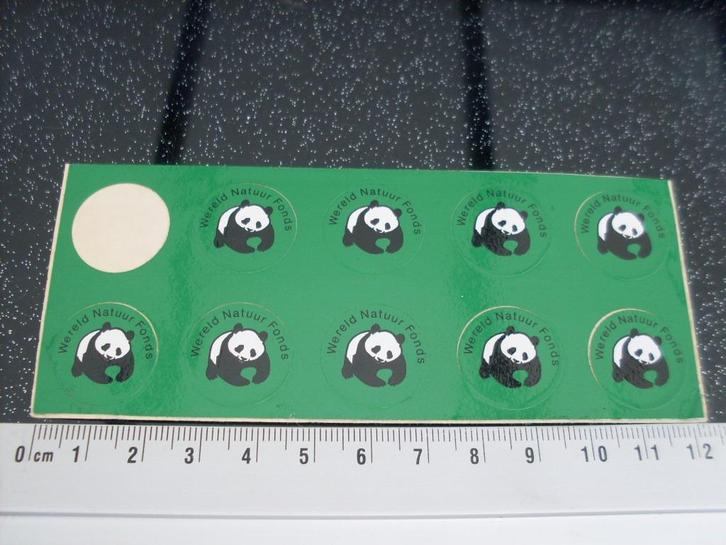9x kleine sticker wereld natuur fonds wnf logo panda beer, Verzamelen, Stickers, Zo goed als nieuw, Bedrijf of Vereniging, Verzenden