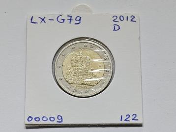 2-euromunt Duitsland (D) G 2012 Herdenking LX-G79 beschikbaar voor biedingen