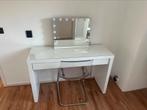Ikea malm toilettafel + spiegel, Huis en Inrichting, Tafels | Kaptafels, Ophalen, Zo goed als nieuw, Minder dan 50 cm, Minder dan 100 cm