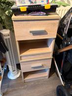 Nachtkastje 2 stuks, Ophalen, Gebruikt, Minder dan 45 cm, Minder dan 55 cm