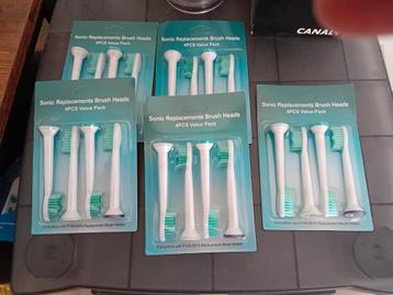 	40 opzetborstels geschikt voor de philips sonicare nieuw   beschikbaar voor biedingen