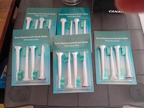 40 opzetborstels geschikt voor de philips sonicare nieuw, Sieraden, Tassen en Uiterlijk, Uiterlijk | Mondverzorging, Nieuw, Opzetborstel