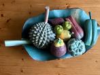 Houten fruitschaal met houten fruit, Huis en Inrichting, Woonaccessoires | Schalen en Manden, Schaal, Ophalen of Verzenden, Zo goed als nieuw