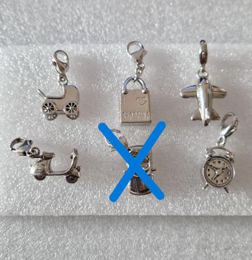 5x TI SENTO zilveren (925) bedels / charm ; Prijs per stuk! beschikbaar voor biedingen