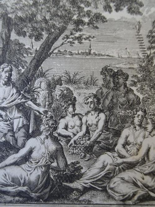 ets Gezicht op Haarlemmermeer slot Heemstede van Vianen 1712, Antiek en Kunst, Kunst | Etsen en Gravures, Verzenden