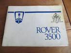 Instructieboek Rover 3500 1978, Ophalen of Verzenden