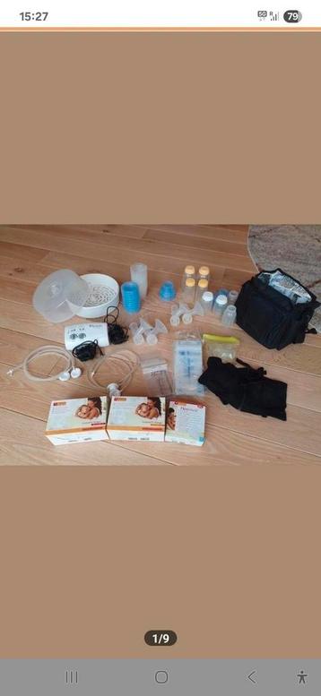 Ameda borstkolf compleet met tas, voedingsBH en veel meer! beschikbaar voor biedingen