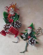 Oude kerstkabouter corsage (kerstman is verkocht), Ophalen of Verzenden, Gebruikt