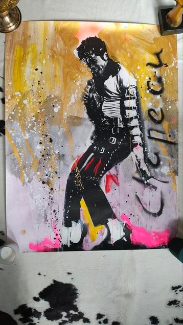 Michael Jackson Kunstwerk - Chapeau beschikbaar voor biedingen