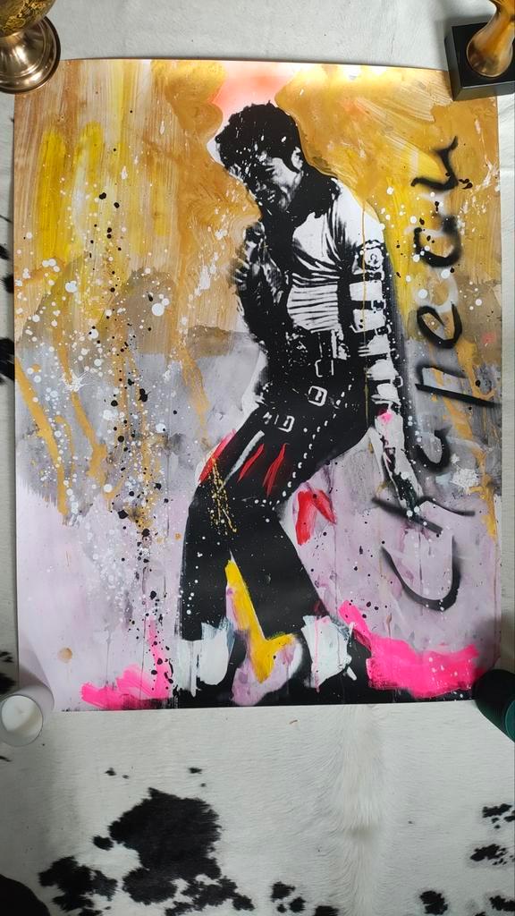 Michael Jackson Kunstwerk - Chapeau, Antiek en Kunst, Kunst | Overige Kunst, Ophalen of Verzenden