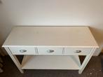 Witte side table met 3 lades, Huis en Inrichting, Tafels | Sidetables, Ophalen, Kunststof, Gebruikt, 50 tot 100 cm