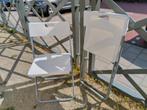 4x witte Ikea Gunde klapstoelen. 1x gebruikt, ZGAN., Tuin en Terras, Ophalen, Nieuw, Kunststof, Inklapbaar