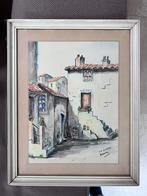 Aquarel Henriette - La Turbie, Frankrijk, Verzenden