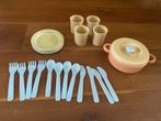 Bioplastic servies - Dantoy, Kinderen en Baby's, Speelgoed | Speelkeukens, Ophalen of Verzenden, Zo goed als nieuw, Kunststof