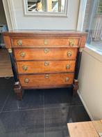 Hollandse Empire Commode - Eikenhout, Huis en Inrichting, Kasten | Dressoirs, Ophalen, Gebruikt, 100 tot 150 cm, Eikenhout