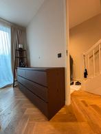 Malm ladekast - Donker Eiken, Ophalen, Overige materialen, Gebruikt, 150 tot 200 cm