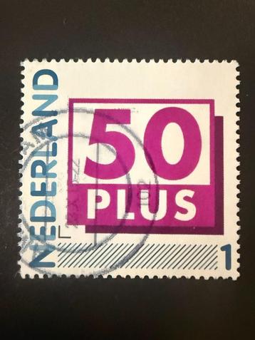 Postzegel NL persoonlijk 50 plus gestempeld. beschikbaar voor biedingen