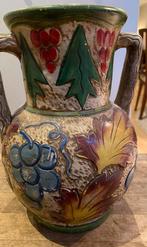Vintage Japanse Majolica Vaas, Ophalen of Verzenden