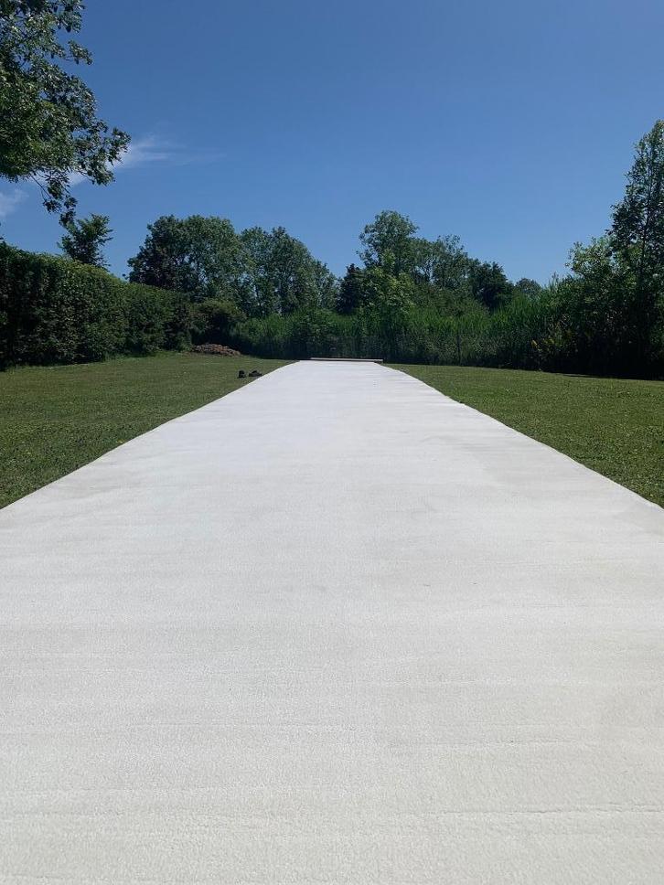 Witte loper, Huis en Inrichting, Stoffering | Tapijten en Kleden, Zo goed als nieuw, 150 tot 200 cm, 200 cm of meer, Rechthoekig