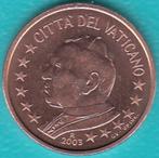 Vaticaan 5 eurocent 2003 Johannes Paulus II UNC - schaars !, Ophalen of Verzenden, Vaticaanstad, 5 cent, Losse munt