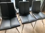 Eetkamerstoel grijs met rvs frame Xooon, Huis en Inrichting, Stoelen, Ophalen, Gebruikt, Vijf, Zes of meer stoelen, Modern