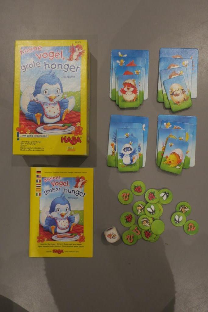 Spel HABA Vogel, grote honger - compleet, Hobby en Vrije tijd, Gezelschapsspellen | Bordspellen, Zo goed als nieuw, Een of twee spelers