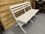 Wit tuinbankje, Ophalen, Nieuw, Hout