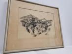 Germ de Jong - Berglandschap, Antiek en Kunst, Kunst | Schilderijen | Klassiek, Ophalen of Verzenden