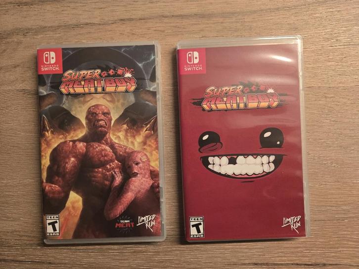 Super Meat Boy - Limited Run + Buy Exclusive Cover Sheet, Spelcomputers en Games, Games | Nintendo Switch, Zo goed als nieuw, Avontuur en Actie