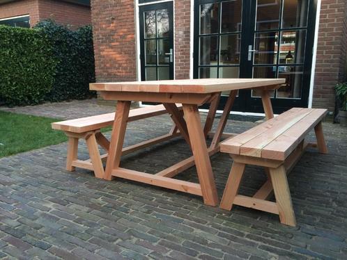 Tuintafel, buitentafel, tuinbank, loungeset van douglashout, Tuin en Terras, Tuinbanken, Ophalen of Verzenden