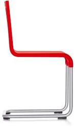 5 Vitra MVS .05 slede Stoel Rood, Niet ingevuld, Kunststof, Niet ingevuld, Zo goed als nieuw