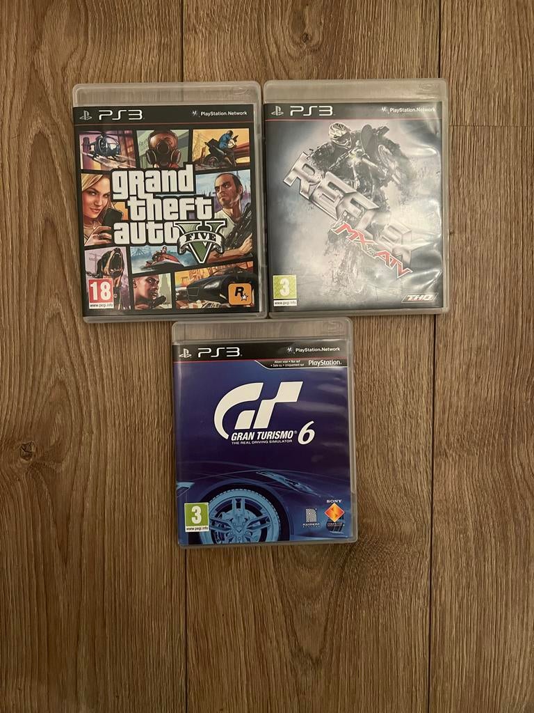 PS3 Games: GTA V, MX vs ATV, Gran Turismo 6, Online, Gebruikt, Vanaf 18 jaar, 1 speler