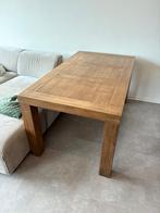 Massief houten tafel, Huis en Inrichting, Tafels | Eettafels, Ophalen, Gebruikt, 50 tot 100 cm, Vijf personen of meer