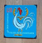 Langcat emaille bord lid bond poeliers wildhandelaren, Ophalen