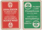 ORANJEBOOM - 2 oude speelkaarten, Ophalen of Verzenden, Gebruikt, Overige typen, Oranjeboom