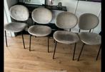 4 stoelen velvet/velours, Overige materialen, Overige kleuren, Ophalen of Verzenden, Zo goed als nieuw