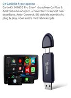 CarlinKit MINISE Pro 2-in-1 Draadloze CarPlay Adapter, Ophalen of Verzenden, Nieuw