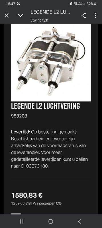 Legende airride set voor softail  beschikbaar voor biedingen