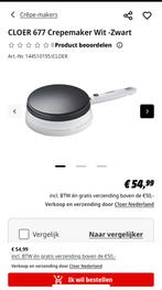 Nieuwe cloer 677 crepe maker- Rotterdam Ommoord, Witgoed en Apparatuur, Wafelijzers, Ophalen of Verzenden, Nieuw