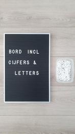 Letterbord / Memobord incl. cijfers en letters, Ophalen of Verzenden, Zo goed als nieuw