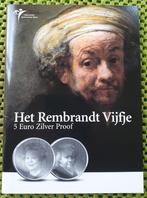 2006 5 euro, Rembrandt vijfje zilver Proof in blister., Koningin Beatrix, Zilver, Euro's, Ophalen of Verzenden