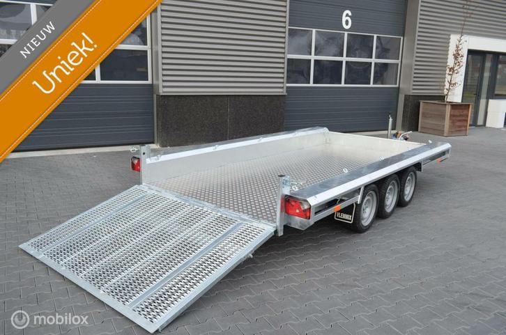 Machinetransporters grote bakmaat 480x180 2-3 assers, Auto diversen, Aanhangers en Bagagewagens, Nieuw
