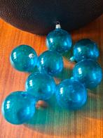 unieke blauwe glazen oude vintage ballen, Ophalen of Verzenden, Gebruikt